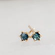 Load image into Gallery viewer, Delicate Blue Diamond Studs in 14k Gold - Studio Blue