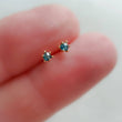 Load image into Gallery viewer, Delicate Blue Diamond Studs in 14k Gold - Studio Blue