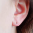 Load image into Gallery viewer, Dainty Diamond Studs in 14k Gold - Studio Blue