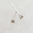 Load image into Gallery viewer, Dainty Diamond Studs in 14k Gold - Studio Blue