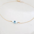 Load image into Gallery viewer, Dainty Evil Eye Bracelet - Studio Blue