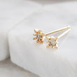 Load image into Gallery viewer, Starburst Diamond Studs in 14k Gold - Studio Blue