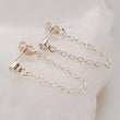 Load image into Gallery viewer, CZ Diamond Chain Huggies - Studio Blue