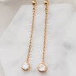 Load image into Gallery viewer, Long CZ Diamond Drops - Studio Blue