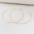 Load image into Gallery viewer, Thin Gold Hoops - Studio Blue