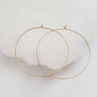 Load image into Gallery viewer, Thin Gold Hoops - Studio Blue