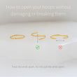 Load image into Gallery viewer, 7 CZ Diamond Sparkle Hoops - Studio Blue