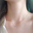 Load image into Gallery viewer, Dainty Evil Eye Necklace - Studio Blue