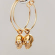 Load image into Gallery viewer, Tiny Skull Hoops - Studio Blue