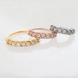 Load image into Gallery viewer, CZ Diamond Sparkle Hoops - Studio Blue
