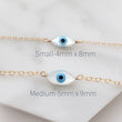 Load image into Gallery viewer, Dainty Evil Eye Bracelet - Studio Blue