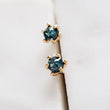 Load image into Gallery viewer, Delicate Blue Diamond Studs in 14k Gold - Studio Blue