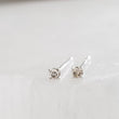 Load image into Gallery viewer, Dainty Diamond Studs in 14k Gold - Studio Blue