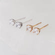 Load image into Gallery viewer, Diamond CZ Studs in 14K Gold - Studio Blue