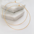 Load image into Gallery viewer, Thin Gold Hoops - Studio Blue
