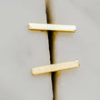 Load image into Gallery viewer, Tiny Bar Studs in 14K Gold - Studio Blue