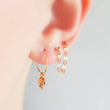 Load image into Gallery viewer, Tiny Skull Hoops - Studio Blue
