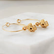 Load image into Gallery viewer, Tiny Skull Hoops - Studio Blue