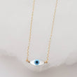 Load image into Gallery viewer, Dainty Evil Eye Necklace - Studio Blue
