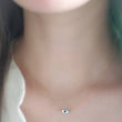 Load image into Gallery viewer, Dainty Evil Eye Necklace - Studio Blue