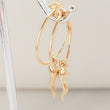 Load image into Gallery viewer, Tiny Italian Horn Hoops - Studio Blue