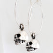 Load image into Gallery viewer, Tiny Skull Hoops - Studio Blue