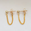 Load image into Gallery viewer, Curb Chain Huggies - Studio Blue