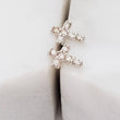 Load image into Gallery viewer, Petite Diamond Cross Studs in 14k Gold - Studio Blue