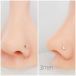 Load image into Gallery viewer, CZ Diamond Nose Screw - Studio Blue