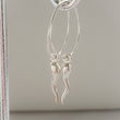 Load image into Gallery viewer, Tiny Italian Horn Hoops - Studio Blue