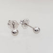 Load image into Gallery viewer, Dainty Ball Studs in 14K Gold - Studio Blue