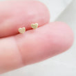 Load image into Gallery viewer, Tiny Heart Studs in 14k Gold - Studio Blue