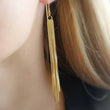 Load image into Gallery viewer, Tassel Chandelier Earrings - Studio Blue