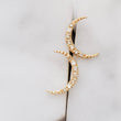 Load image into Gallery viewer, Diamond Crescent Moon Studs in 14K Gold - Studio Blue