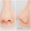 Load image into Gallery viewer, CZ Diamond Nose Screw - Studio Blue