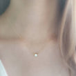 Load image into Gallery viewer, Solitaire Diamond CZ Necklace - Studio Blue