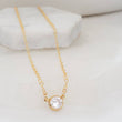 Load image into Gallery viewer, Solitaire Diamond CZ Necklace - Studio Blue