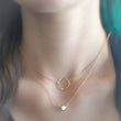 Load image into Gallery viewer, Solitaire Diamond CZ Necklace - Studio Blue