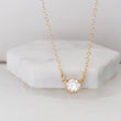 Load image into Gallery viewer, Solitaire Diamond CZ Necklace - Studio Blue