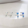 Load image into Gallery viewer, Opal L-Bend Nose Stud - Studio Blue