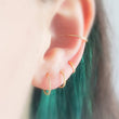 Load image into Gallery viewer, Micro Pavé Clicker Hoops - Studio Blue