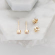 Load image into Gallery viewer, Diamond CZ Bezel Studs - Studio Blue