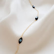 Load image into Gallery viewer, Dainty Evil Eyes Necklace - Studio Blue