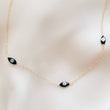 Load image into Gallery viewer, Dainty Evil Eyes Necklace - Studio Blue