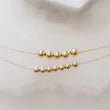 Load image into Gallery viewer, Floating Bead Necklace - Studio Blue