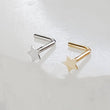 Load image into Gallery viewer, Tiny Star Nose Stud in 14k Gold - Studio Blue