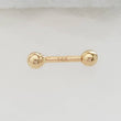 Load image into Gallery viewer, Ball Back Studs in 14K - Studio Blue