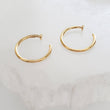 Load image into Gallery viewer, Dot Hug Hoops in 14k Gold - Studio Blue