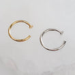 Load image into Gallery viewer, Dot Hug Hoops in 14k Gold - Studio Blue