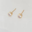 Load image into Gallery viewer, Diamond CZ Bezel Studs - Studio Blue